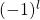 (-1)^l