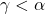 \gamma<\alpha