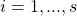 i=1,...,s