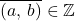 \overline{(a,\,b)}\in\mathbb{Z}