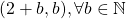 (2+b, b), \forall b\in\mathbb{N}