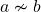 a\nsim b