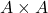 A\times A