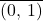 \overline{(0,\,1)}