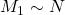M_1\sim N