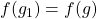 f(g_1)=f(g)