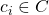 c_i\in C