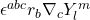 \epsilon^{abc}r_b\nabla_cY^m_l