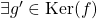 \exists g'\in \mathrm{Ker}(f)